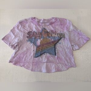 Rowdy Sprout Pink Tie-Dye 'Stay Golden' Tee